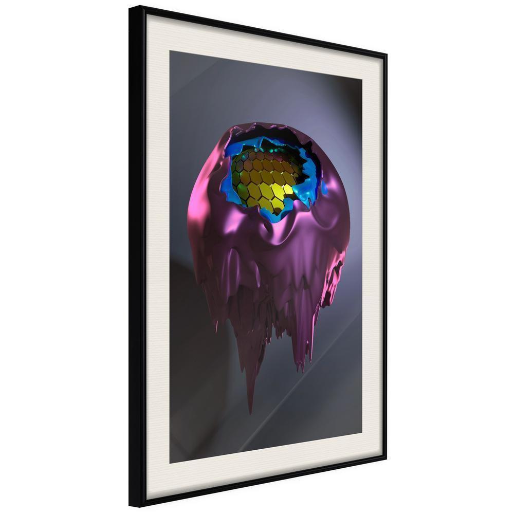 Abstract Poster Frame - Throng of Thoughts-artwork for wall with acrylic glass protection