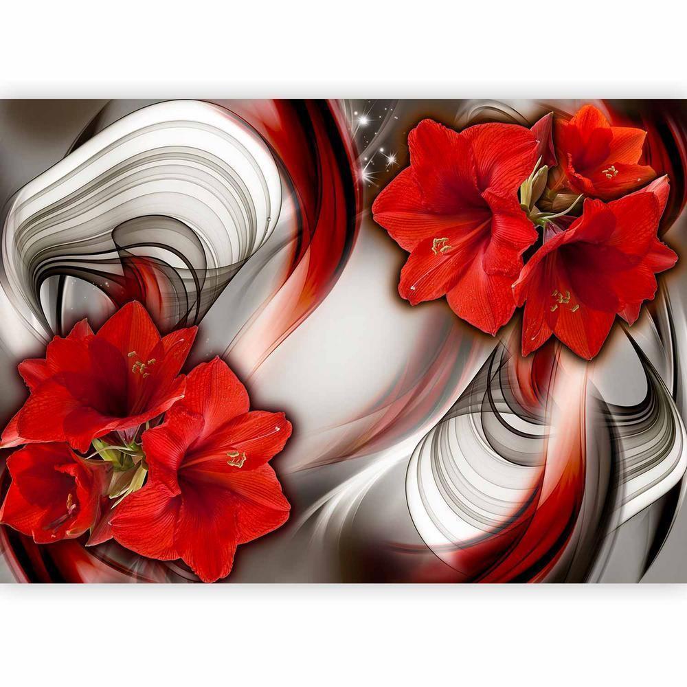 Papier peint - Amaryllis - Ballade du Rouge