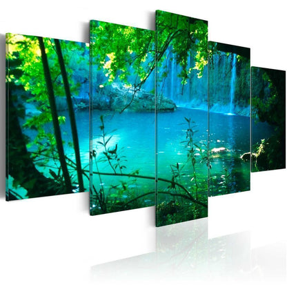 Canvas Print - Turquoise seclusion-ArtfulPrivacy-Wall Art Collection