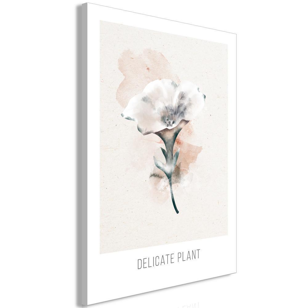 Canvas Print - Delicate Plant (1 Part) Vertical-ArtfulPrivacy-Wall Art Collection