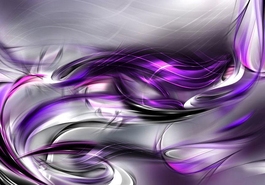 Wall Mural - Purple Swirls-Wall Murals-ArtfulPrivacy