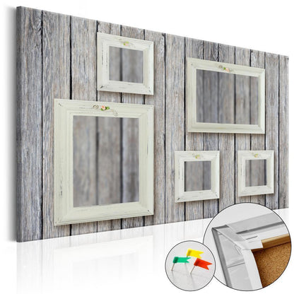 Cork board Canvas with design - Decorative Pinboard - Stylish Gallery [Corkboard]-ArtfulPrivacy