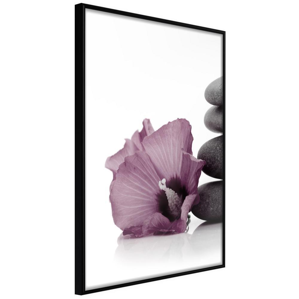 Botanical Wall Art - Violet Harmony-artwork for wall with acrylic glass protection