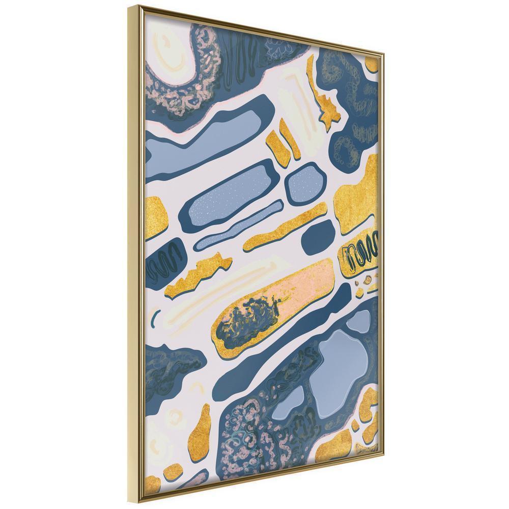 Abstract Poster Frame - Lake District-artwork for wall with acrylic glass protection