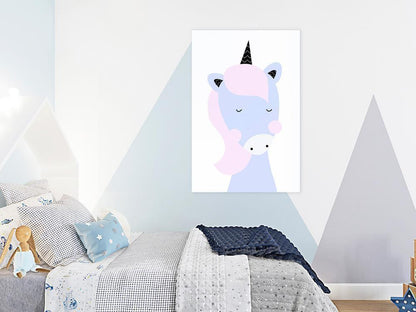 Canvas Print - Sweet Unicorn (1 Part) Vertical-ArtfulPrivacy-Wall Art Collection