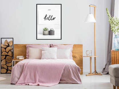 Typography Framed Art Print - Hygge-artwork for wall with acrylic glass protection