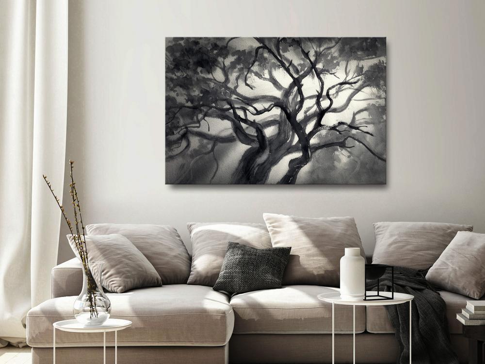 Canvas Print - Lighted Branches (1 Part) Wide-ArtfulPrivacy-Wall Art Collection