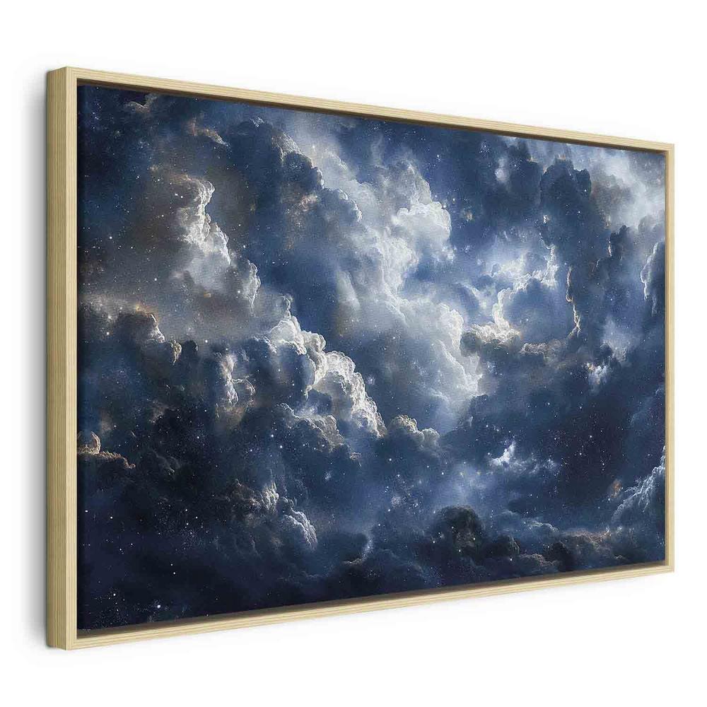 Canvas Print - Astronomical Wonders: Clouds and Stars in Harmonious Combination