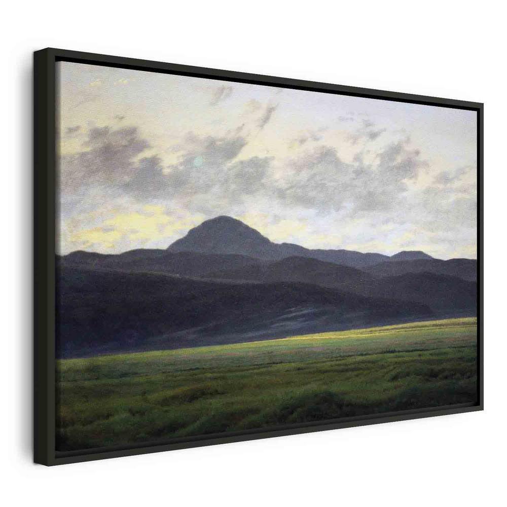 Canvas Print - Berglandschaft in Böhmen (Caspar David Friedrich)