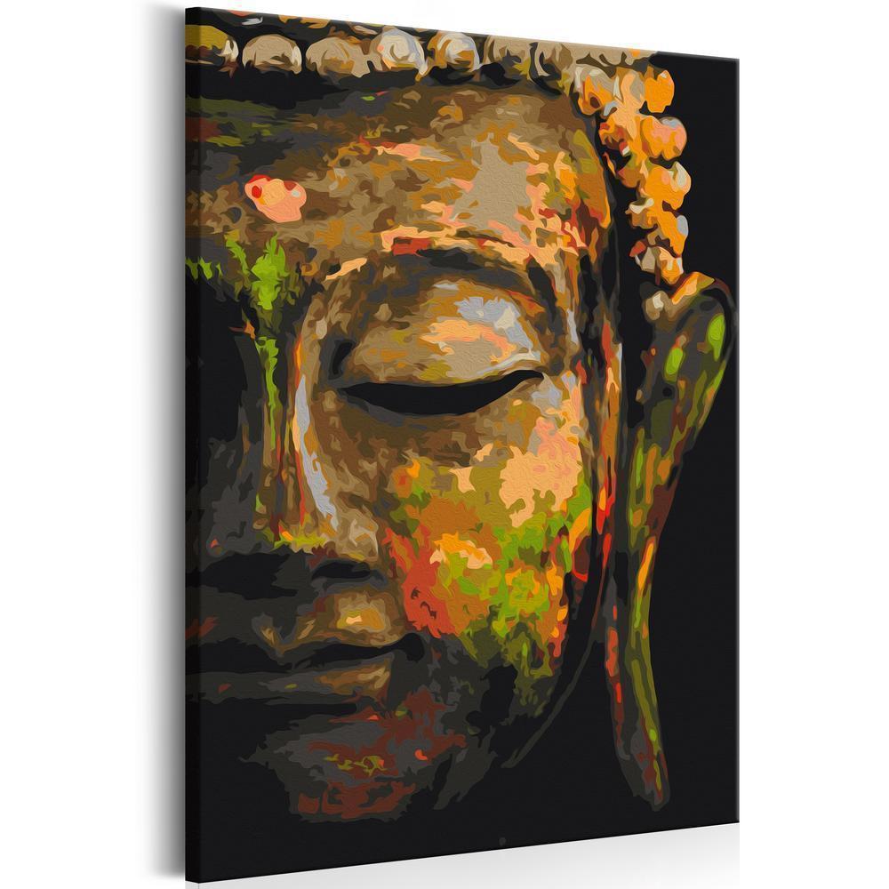Start learning Painting - Paint By Numbers Kit - Buddha in the Shade - new hobby