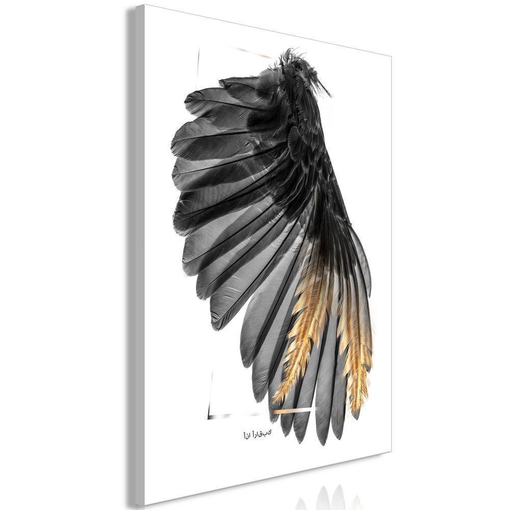 Canvas Print - Devil's Wing (1 Part) Vertical-ArtfulPrivacy-Wall Art Collection