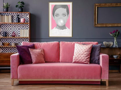 Wall Decor Portrait - Twiggy-artwork for wall with acrylic glass protection