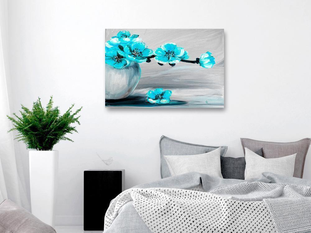 Canvas Print - Lightness of Light (1 Part) Wide Blue-ArtfulPrivacy-Wall Art Collection