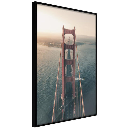 Photography Wall Frame - Bridge in San Francisco I-artwork for wall with acrylic glass protection