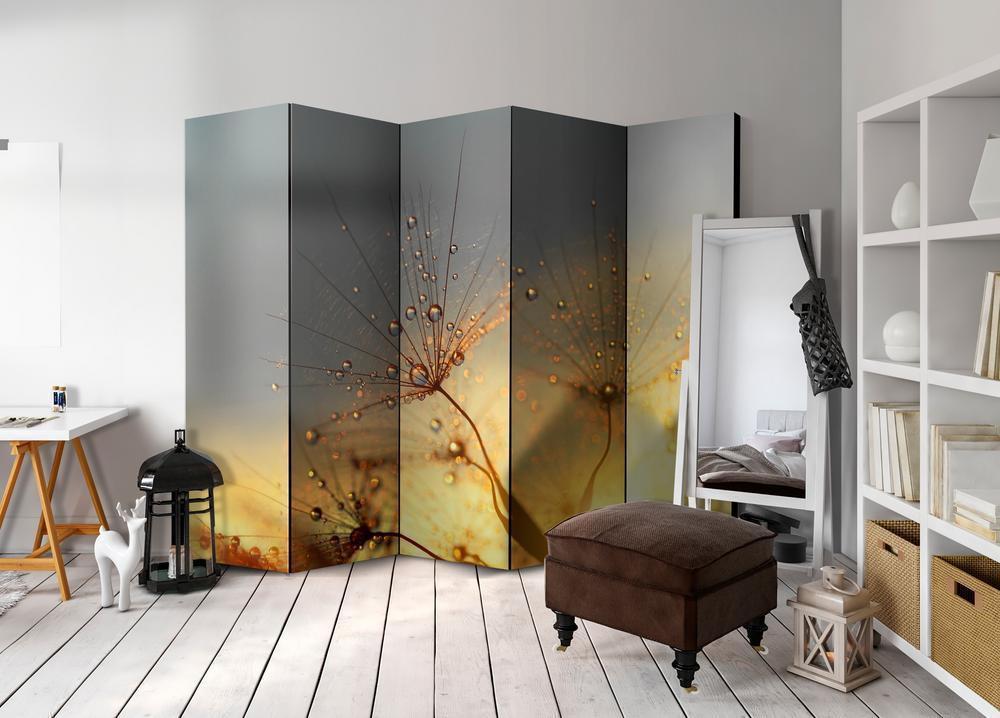 Decorative partition-Room Divider - Summer Solstice II-Folding Screen Wall Panel by ArtfulPrivacy