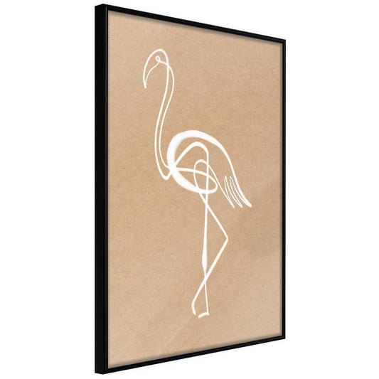 Frame Wall Art - Lonely Bird-artwork for wall with acrylic glass protection