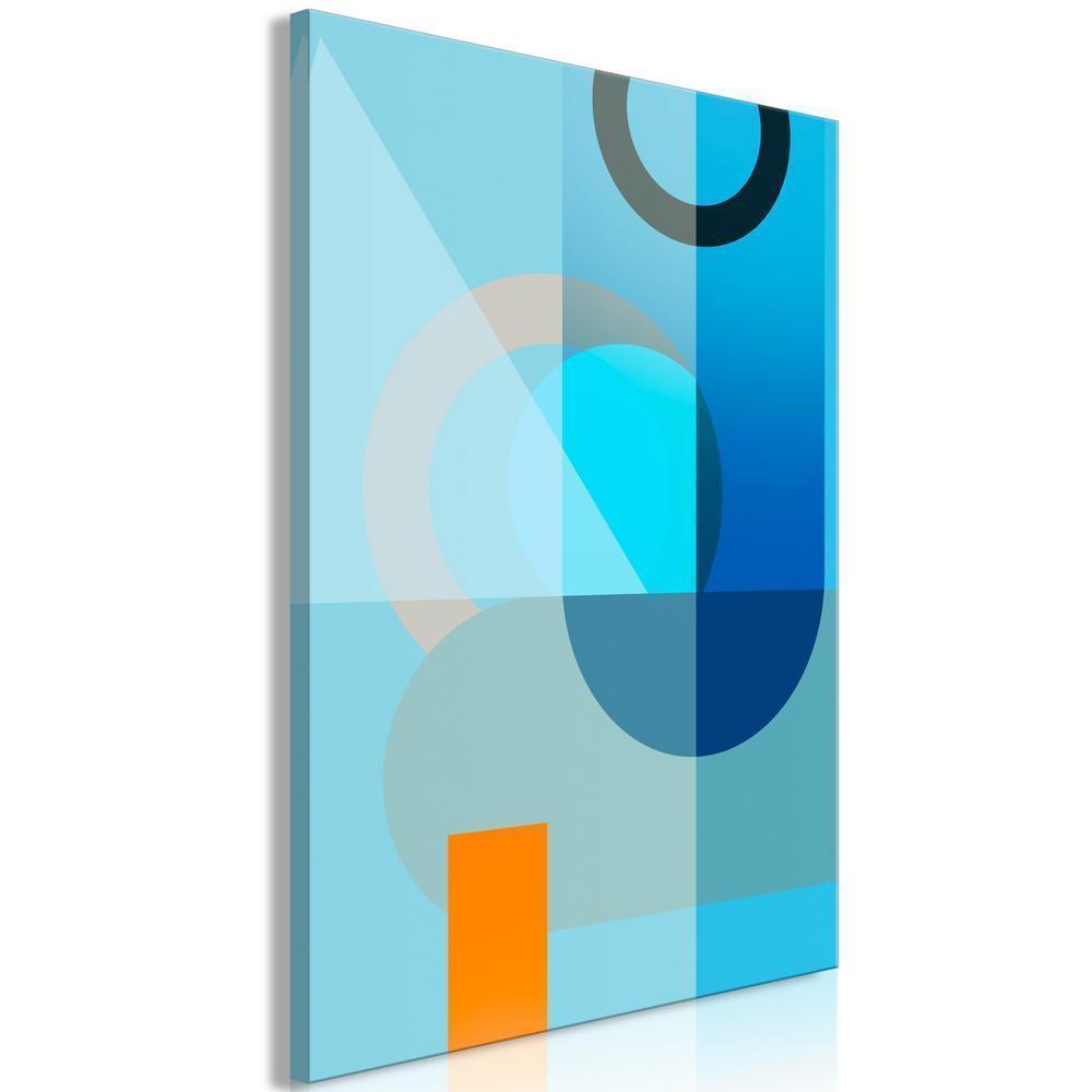 Canvas Print - Blue Surface (1 Part) Vertical-ArtfulPrivacy-Wall Art Collection