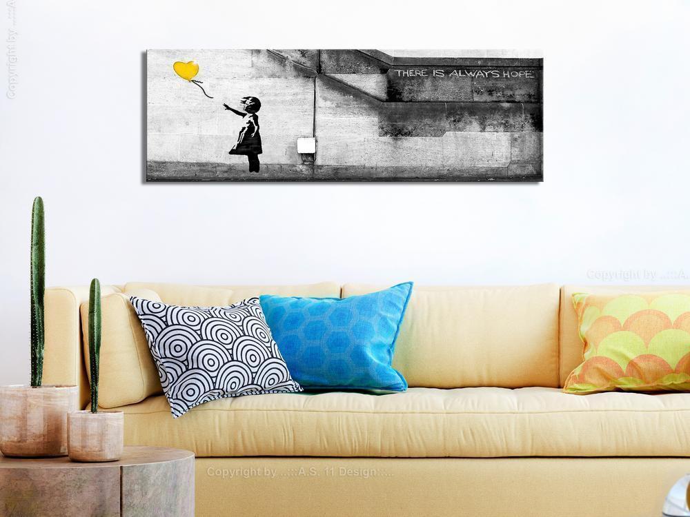 Canvas Print - There is Always Hope (1 Part) Narrow Yellow-ArtfulPrivacy-Wall Art Collection