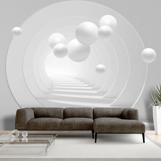 Wall Mural - 3D Tunnel-Wall Murals-ArtfulPrivacy