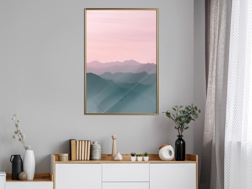 Framed Art - Natural Gradient I-artwork for wall with acrylic glass protection