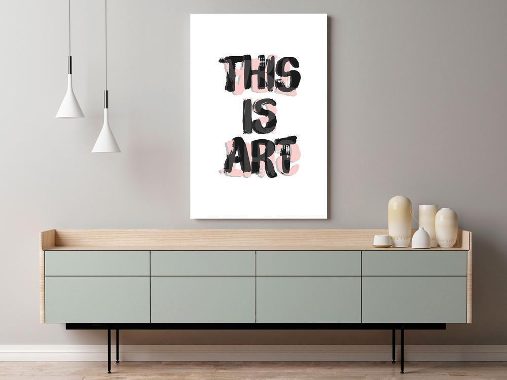 Canvas Print - This Is Art (1 Part) Vertical-ArtfulPrivacy-Wall Art Collection