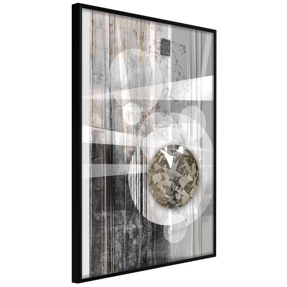 Abstract Poster Frame - Hidden Diamond-artwork for wall with acrylic glass protection