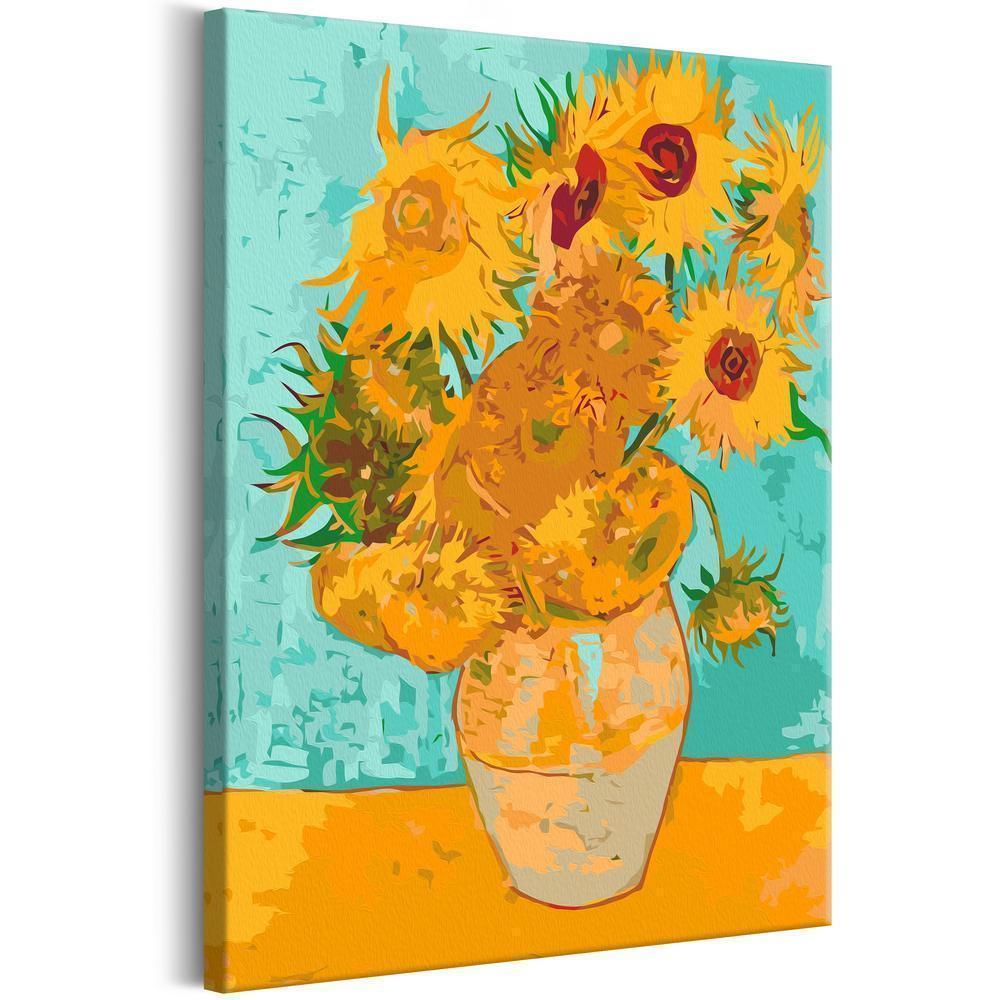 Start learning Painting - Paint By Numbers Kit - Van Gogh's Sunflowers - new hobby