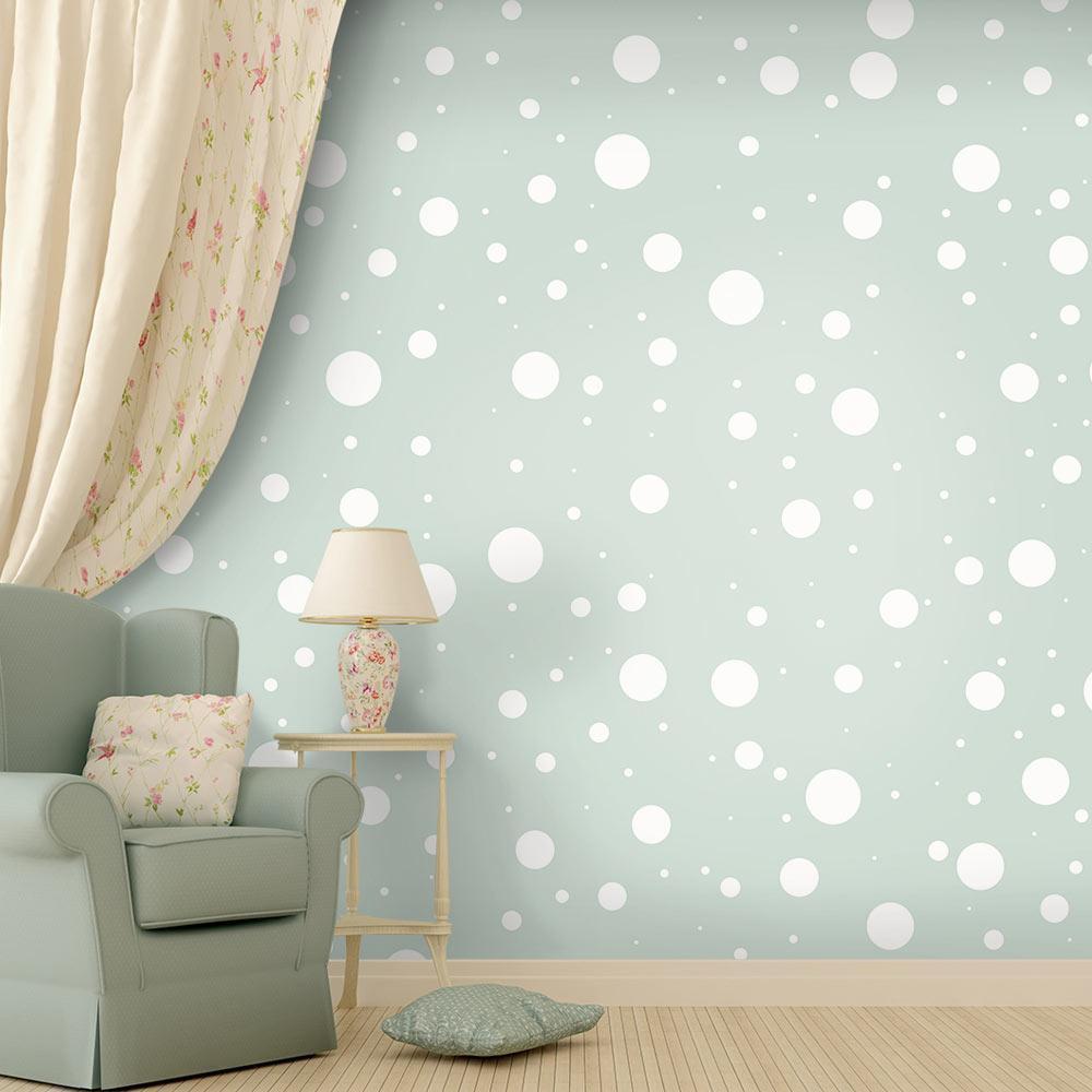 Classic Wallpaper made with non woven fabric - Wallpaper - Mint fantasy - ArtfulPrivacy