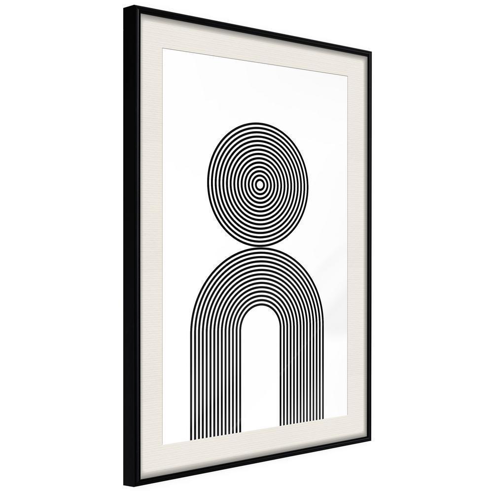 Abstract Poster Frame - Internal Balance-artwork for wall with acrylic glass protection