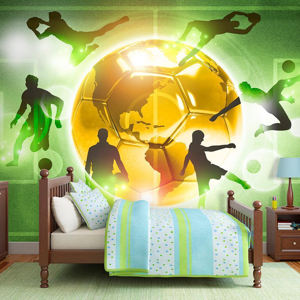 Wall Mural - Football training-Wall Murals-ArtfulPrivacy