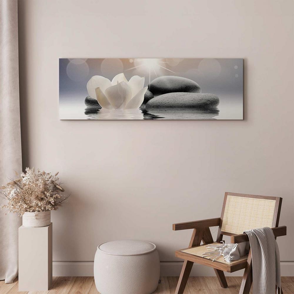 Canvas Print - Pebbles in Water (1 Part) Narrow