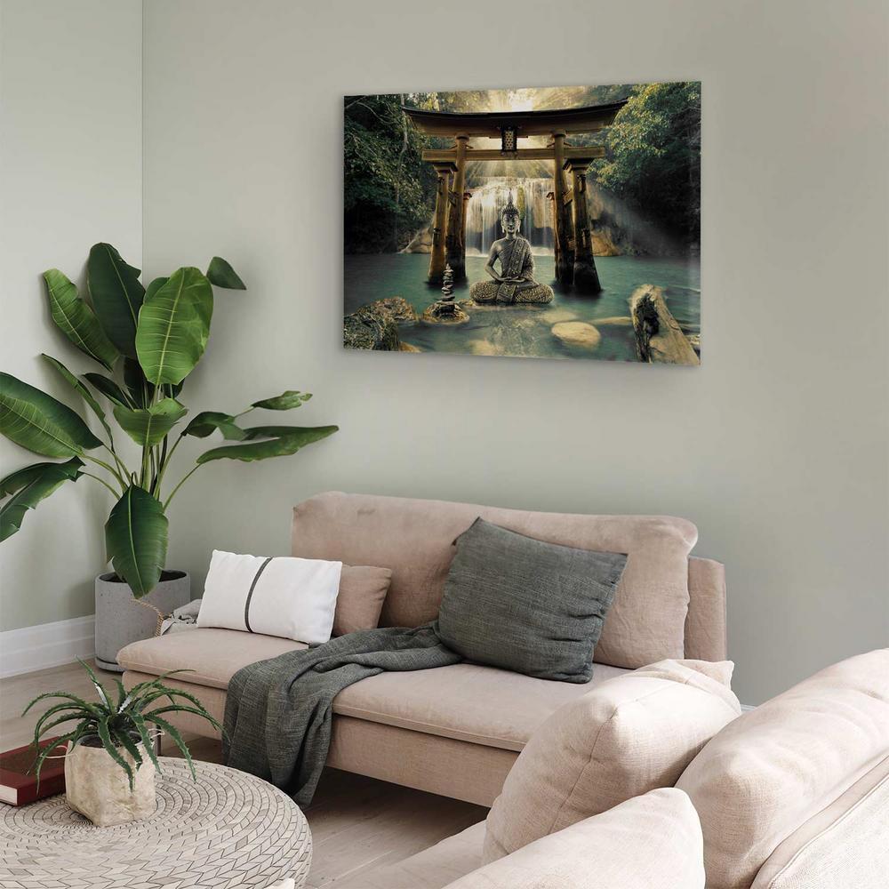 Canvas Print - Buddha Smile (1 Part) Wide