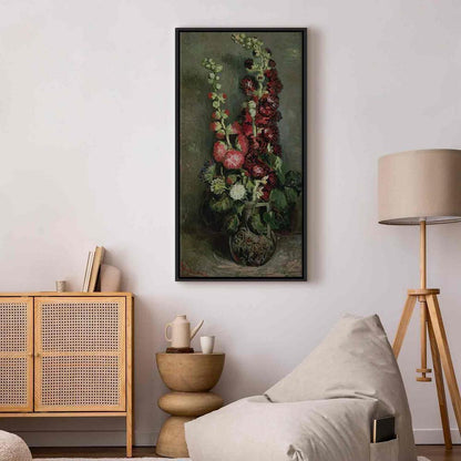 Canvas Print - Vase of Hollyhocks (Vincent Van Gogh)