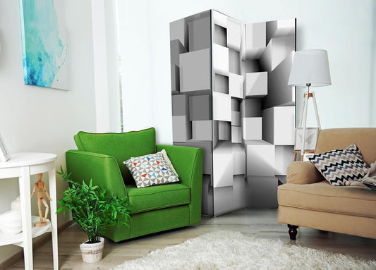 Decorative partition-Room Divider - Geometric Puzzle-Folding Screen Wall Panel by ArtfulPrivacy