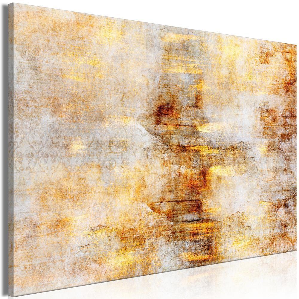 Canvas Print - Golden Lightning (1 Part) Wide-ArtfulPrivacy-Wall Art Collection
