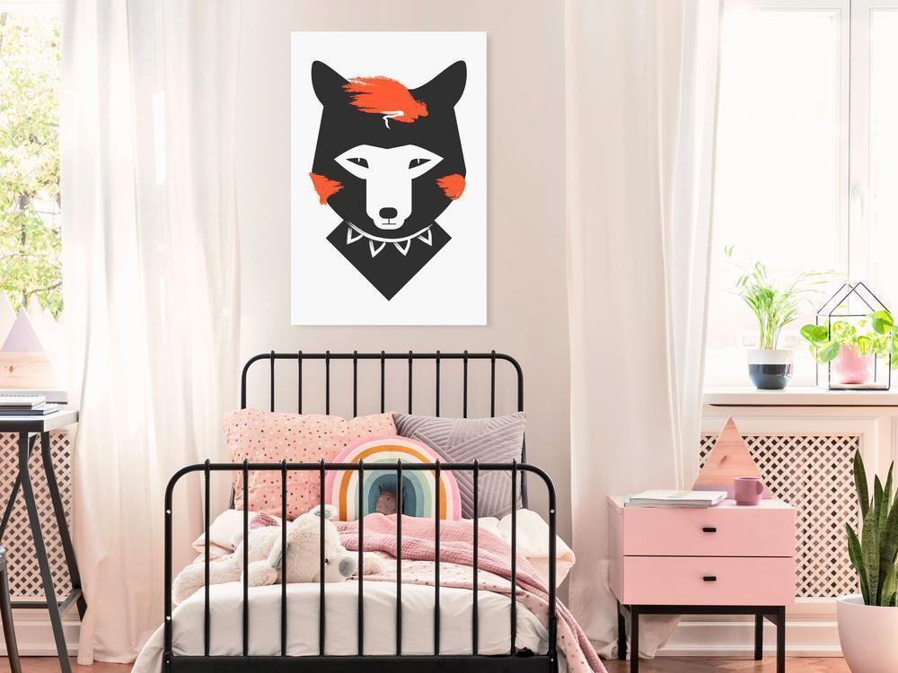 Canvas Print - Polite Fox (1 Part) Vertical-ArtfulPrivacy-Wall Art Collection