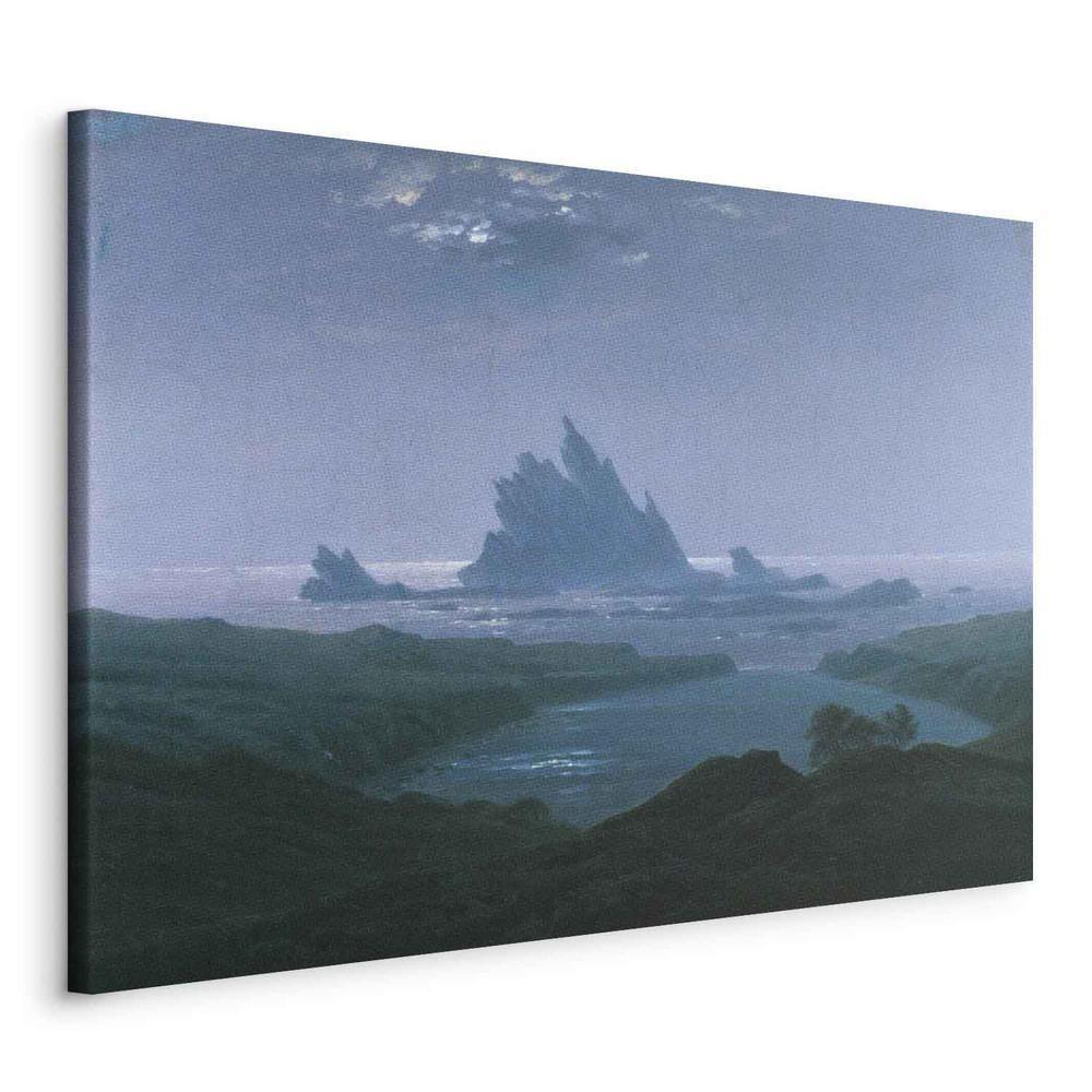 Canvas Print - Cliff reef on the beach (Caspar David Friedrich)