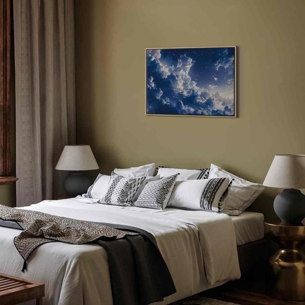 Canvas Print - Starry Clouds and Delicate Light Over a Corner of the Sky