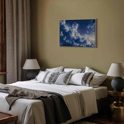 Canvas Print - Starry Clouds and Delicate Light Over a Corner of the Sky