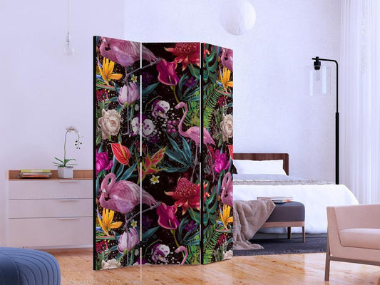 Decorative partition-Room Divider - Colorful Exotic-Folding Screen Wall Panel by ArtfulPrivacy