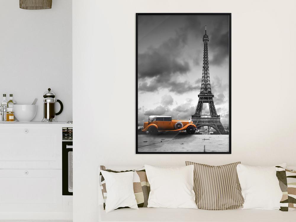 Autumn Framed Poster - Under the Eiffel Tower-artwork for wall with acrylic glass protection