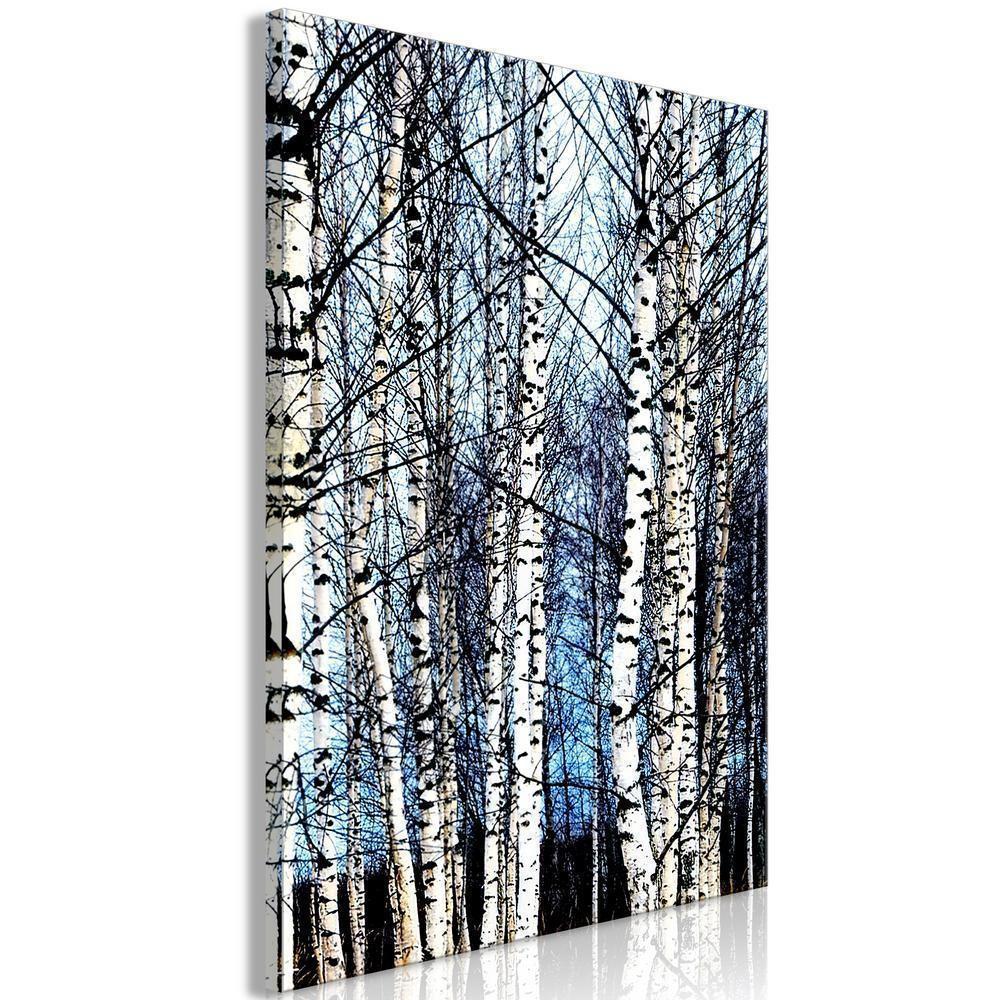 Canvas Print - Frosty January (1 Part) Vertical-ArtfulPrivacy-Wall Art Collection