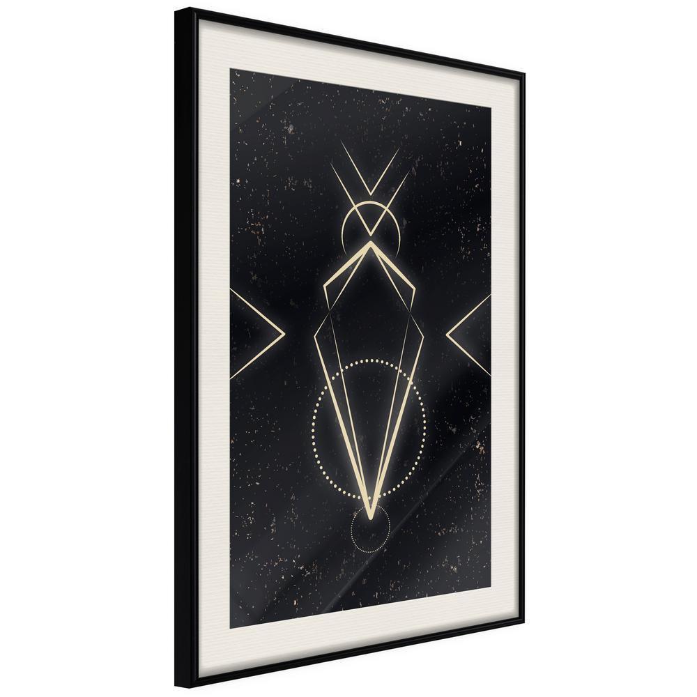 Abstract Poster Frame - First Contact-artwork for wall with acrylic glass protection