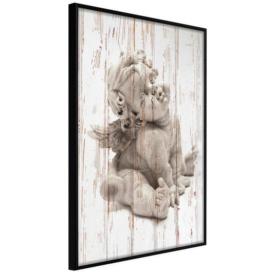 Vintage Motif Wall Decor - Winged Baby-artwork for wall with acrylic glass protection