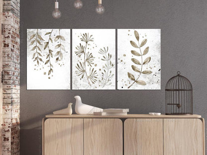 Canvas Print - Twigs (3 Parts)-ArtfulPrivacy-Wall Art Collection