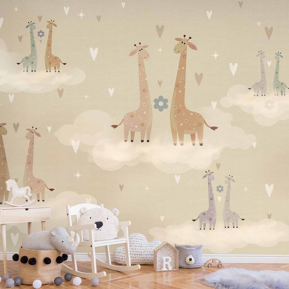 Wall Mural - Giraffes in Love