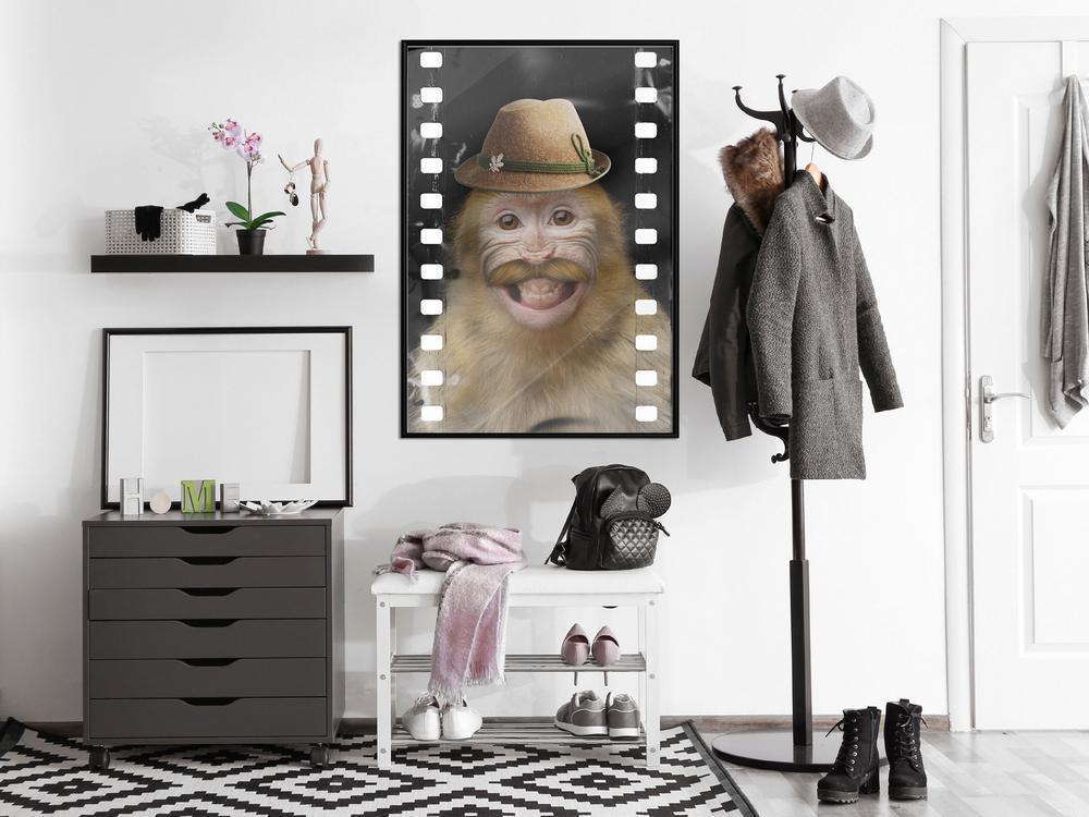 Frame Wall Art - Dressed Up Monkey-artwork for wall with acrylic glass protection