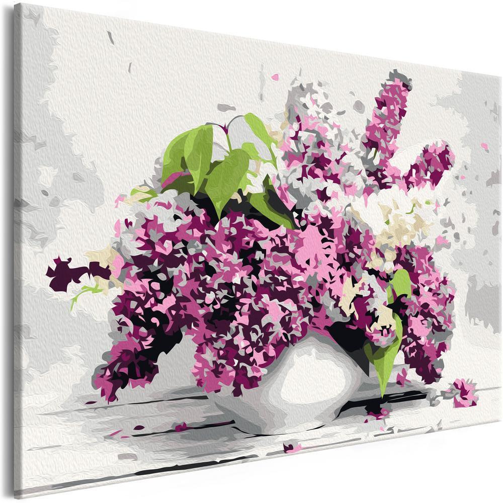 Start learning Painting - Paint By Numbers Kit - Vase and Flowers - new hobby