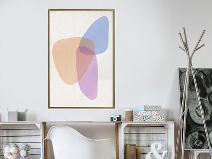 Abstract Poster Frame - Pastel Sets II-artwork for wall with acrylic glass protection