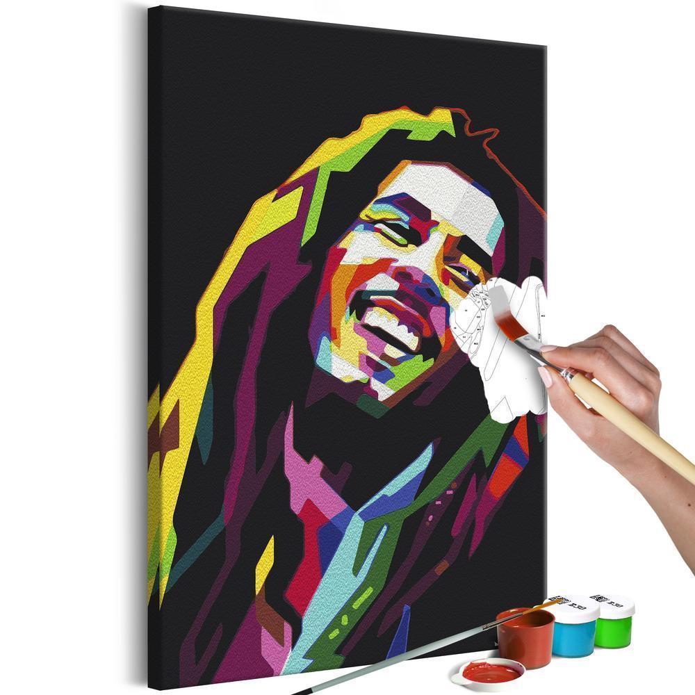 Start learning Painting - Paint By Numbers Kit - Bob Marley - new hobby